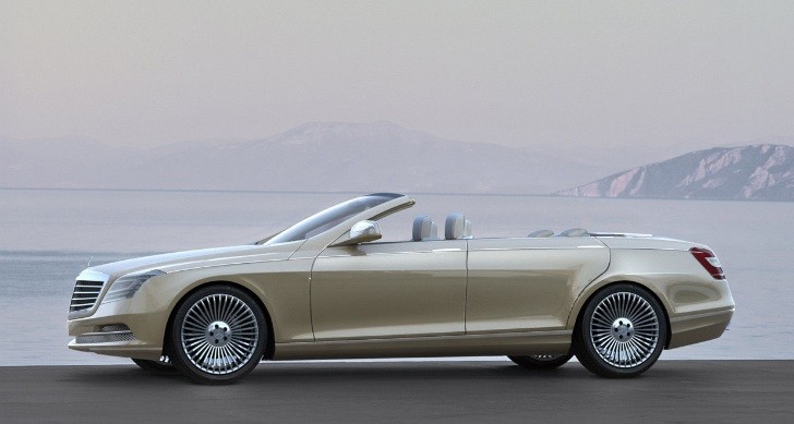 S-Class Cabriolet konsep desain bodinya mengacu pada desain Mercedes Ocean Drive Concept